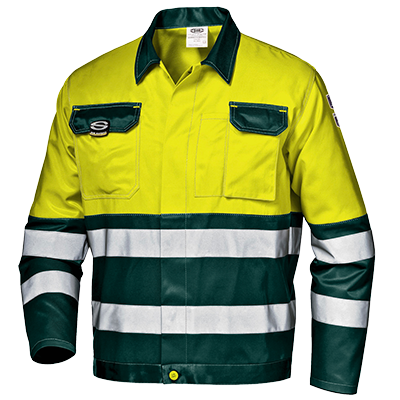 MISTRAL COLOR short work jacket, hi-vis yellow/green