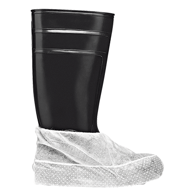Anti-slip shoe covers with studs (100 pcs), white