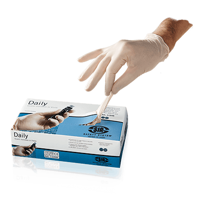 Handschuh DAILY (Packung 100 Stk.), weiß