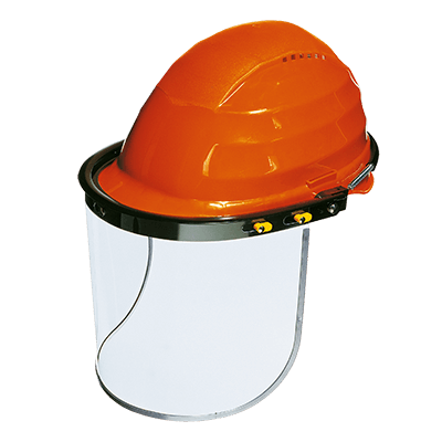 Aluminum adapter for mesh face shield