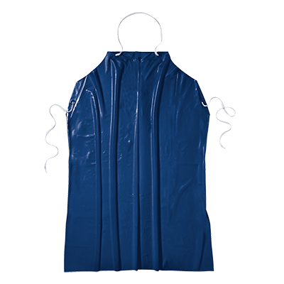 PVC-Schürze, blau