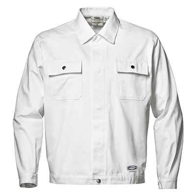 Short work jacket SYMBOL white, white