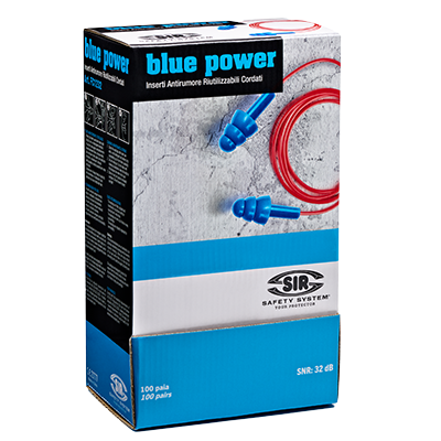 Earplugs BLUE POWER 100 pairs