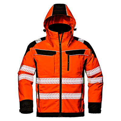 ANDROMEDA work jacket, high-visibility orange-black (MC4128-HE)