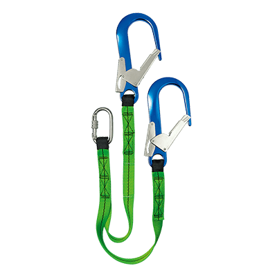 Gabel-Bandfalldämpfer mit 3 Karabinern