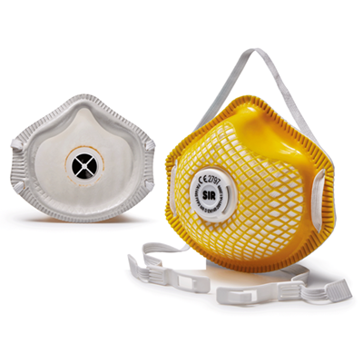 Mesh respiratory half-mask FFP3 NR D with valve
