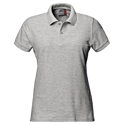 Women's polo shirt SIRFLEX, heather grey