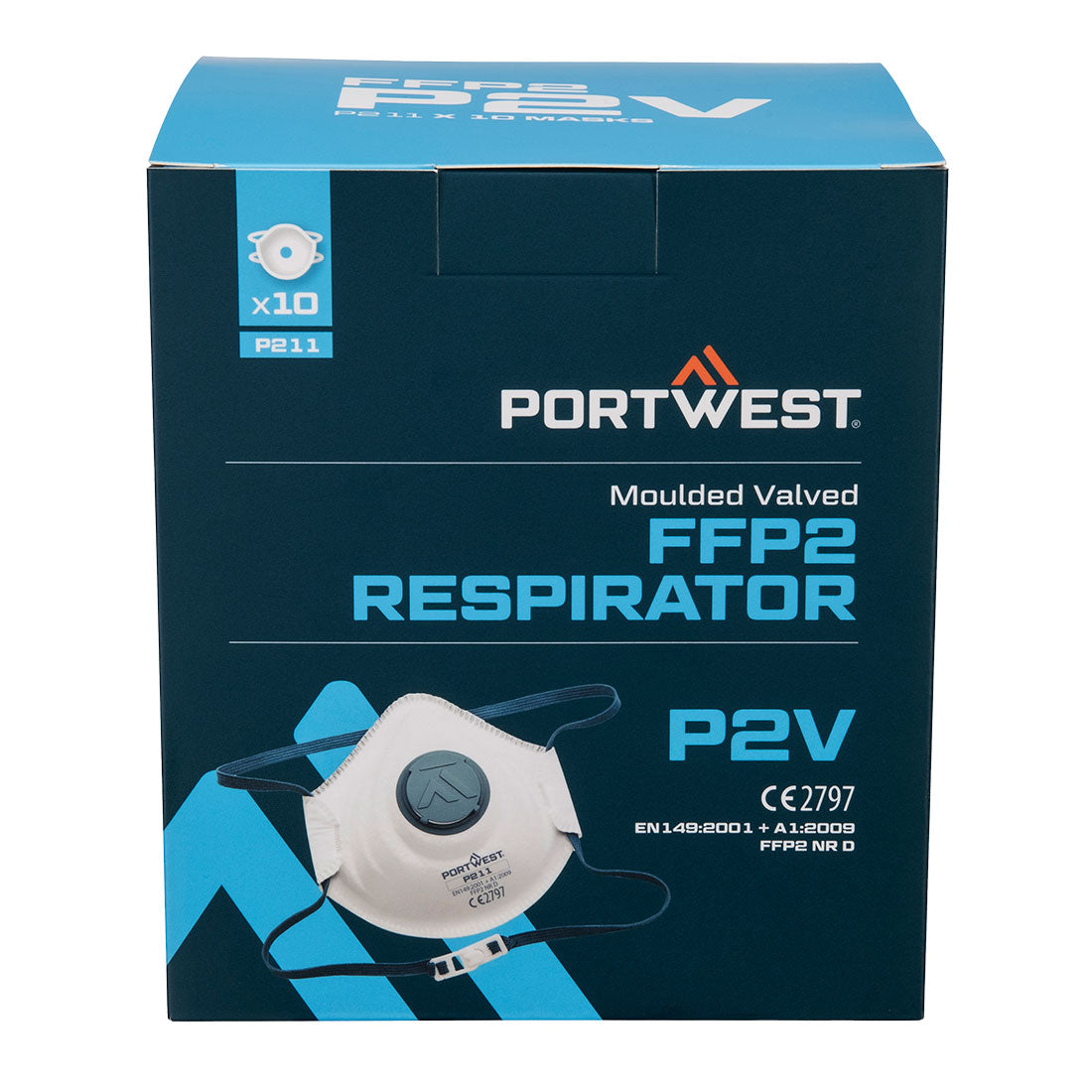 Halbmaske FFP2 mit Ventil (PK10)