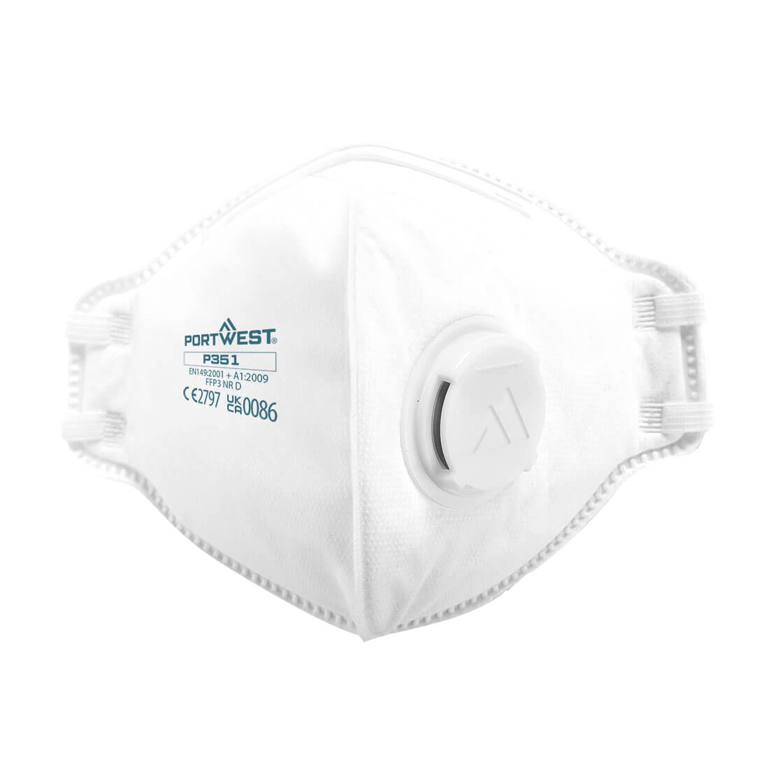 Halbmaske FFP3 faltbar mit Ventil, Dolomit-Test bestanden (Pk20)