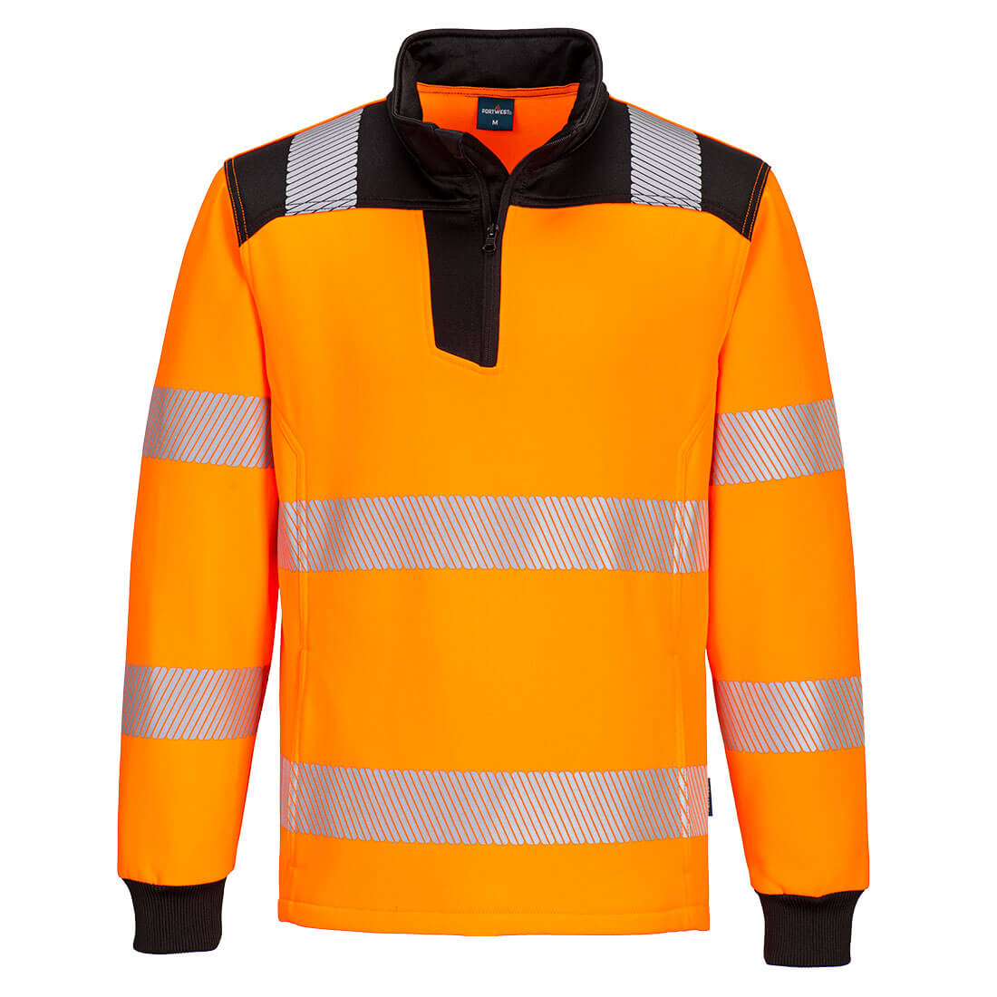Bluza ostrzegawcza PW3 z zamkiem 1/4 (PW326)