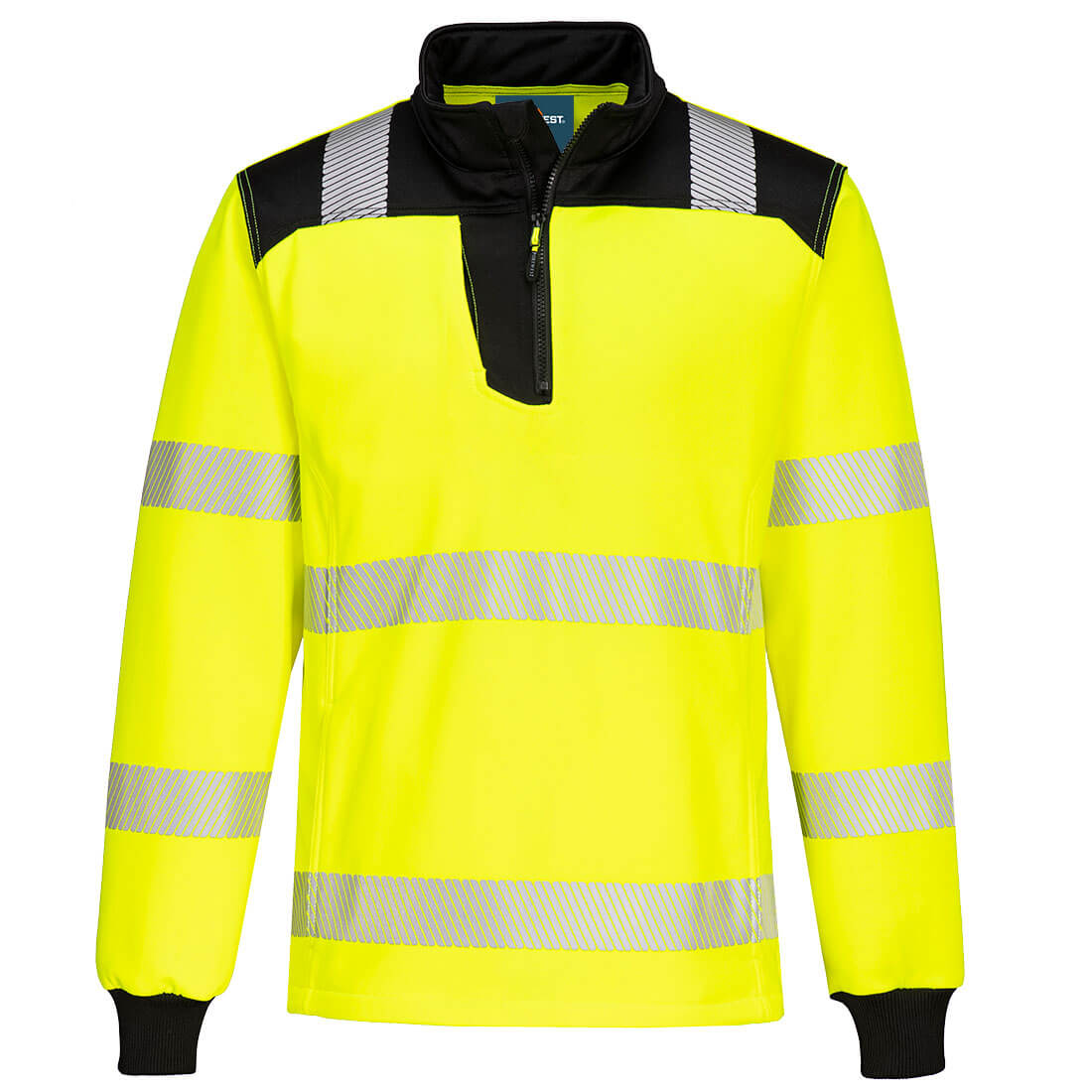 Bluza ostrzegawcza PW3 z zamkiem 1/4 (PW326)