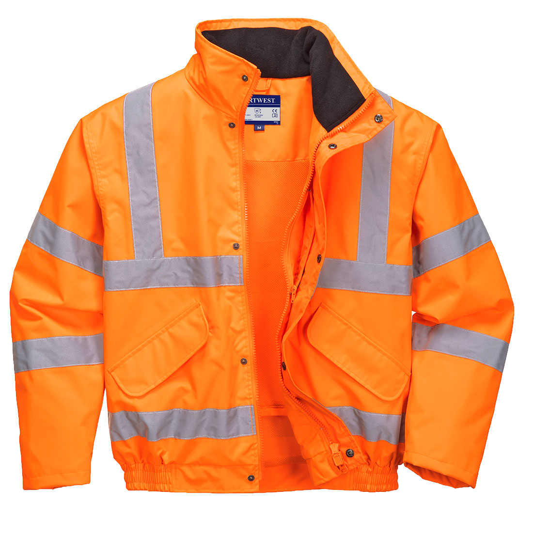Warnjacke atmungsaktiv mit Netzfutter