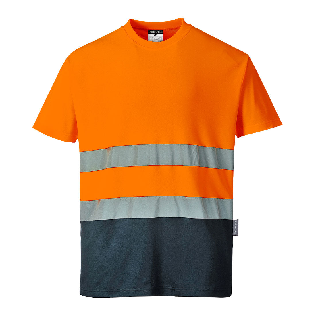 Warnt-Shirt zweifarbig Cotton Comfort