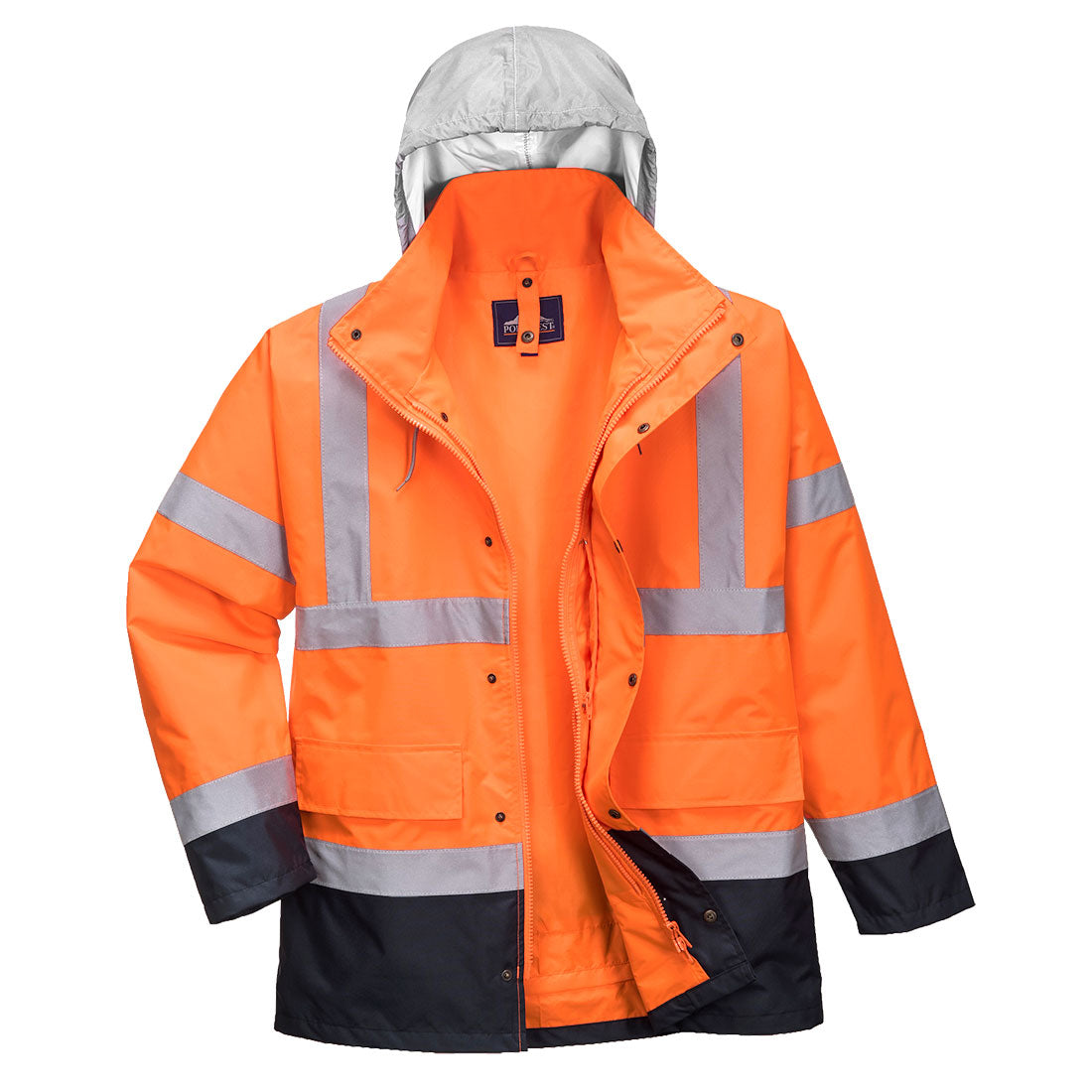 Two-tone 4-in-1 warning jacket