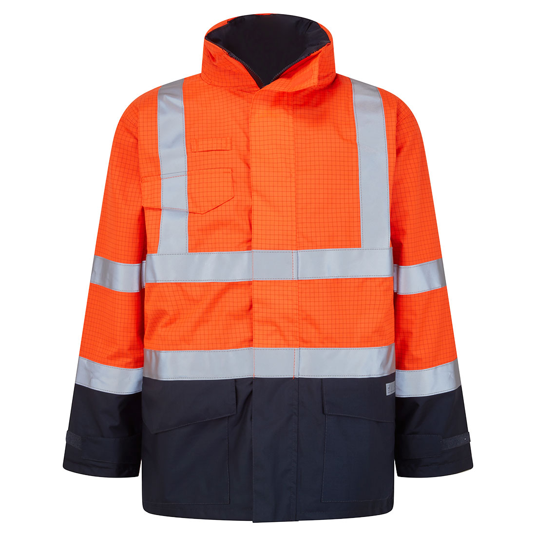 Vielseitige wasserdichte Warnjacke BizFlame Rain